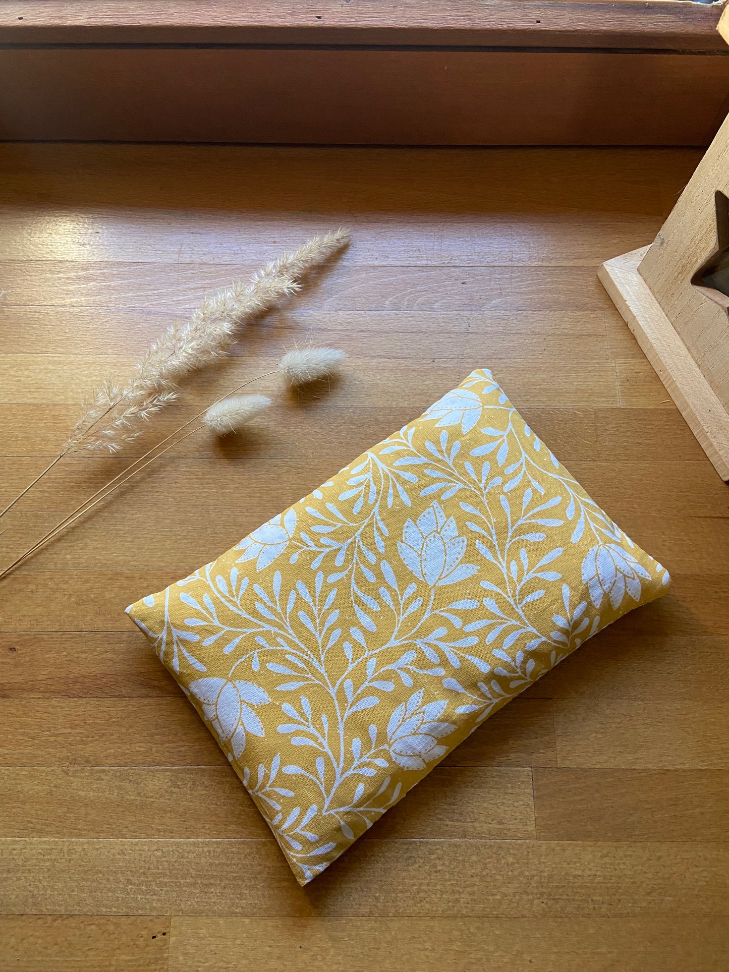 🌿 Bouillotte déhoussable en coton – Garnie de noyaux de cerise