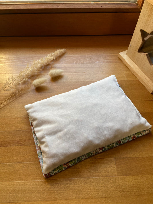 🌿 Bouillotte déhoussable en coton – Garnie de noyaux de cerise