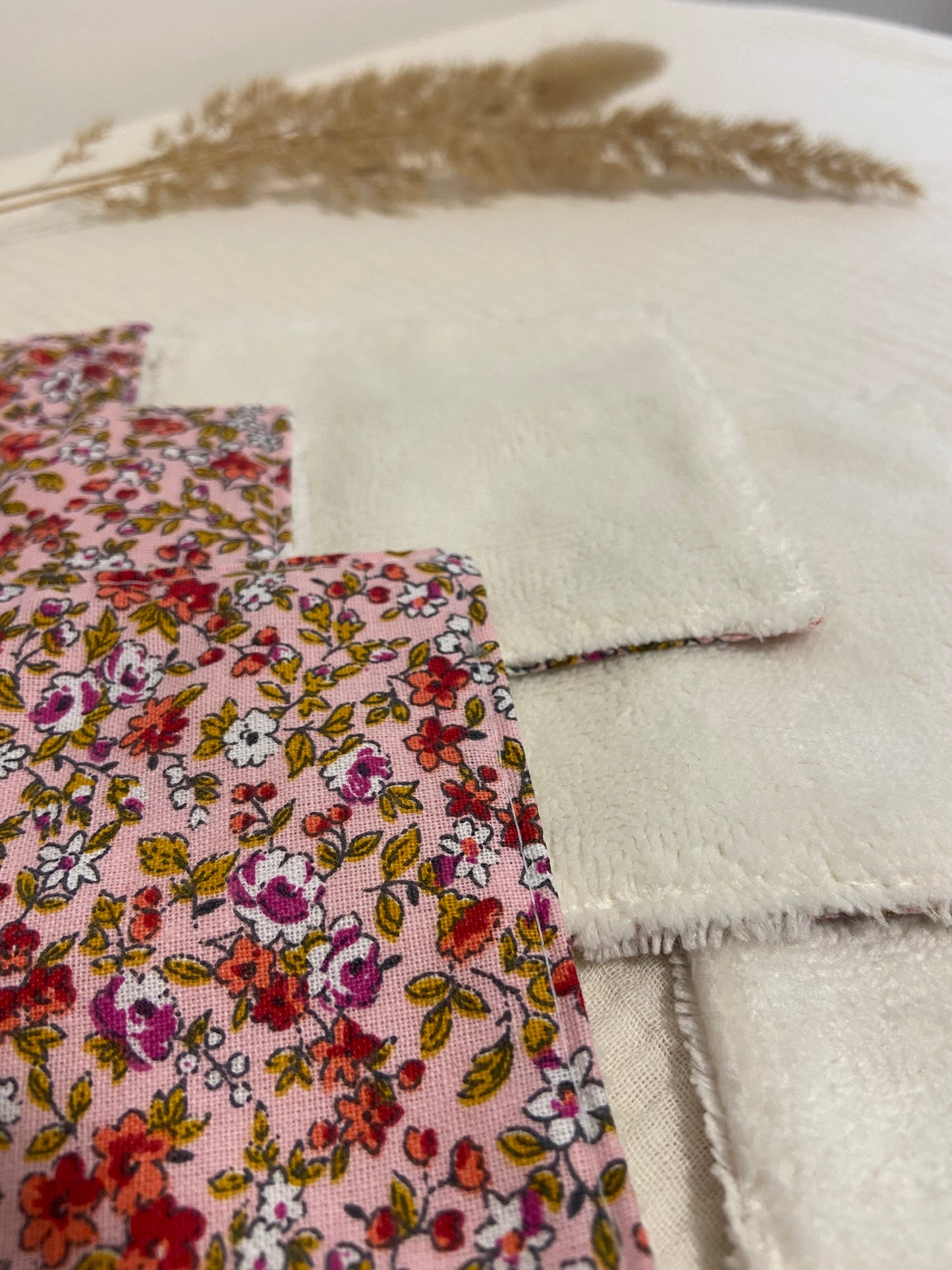 🌸 Cotons lavables en éponge bambou - lot de 6