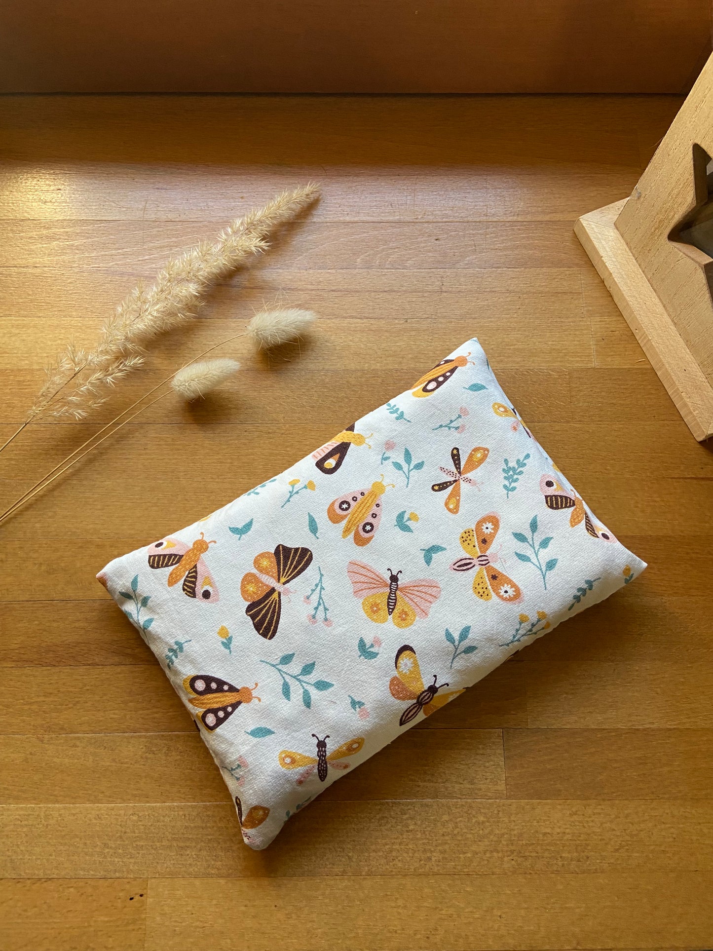 🌿 Bouillotte déhoussable en coton – Garnie de noyaux de cerise