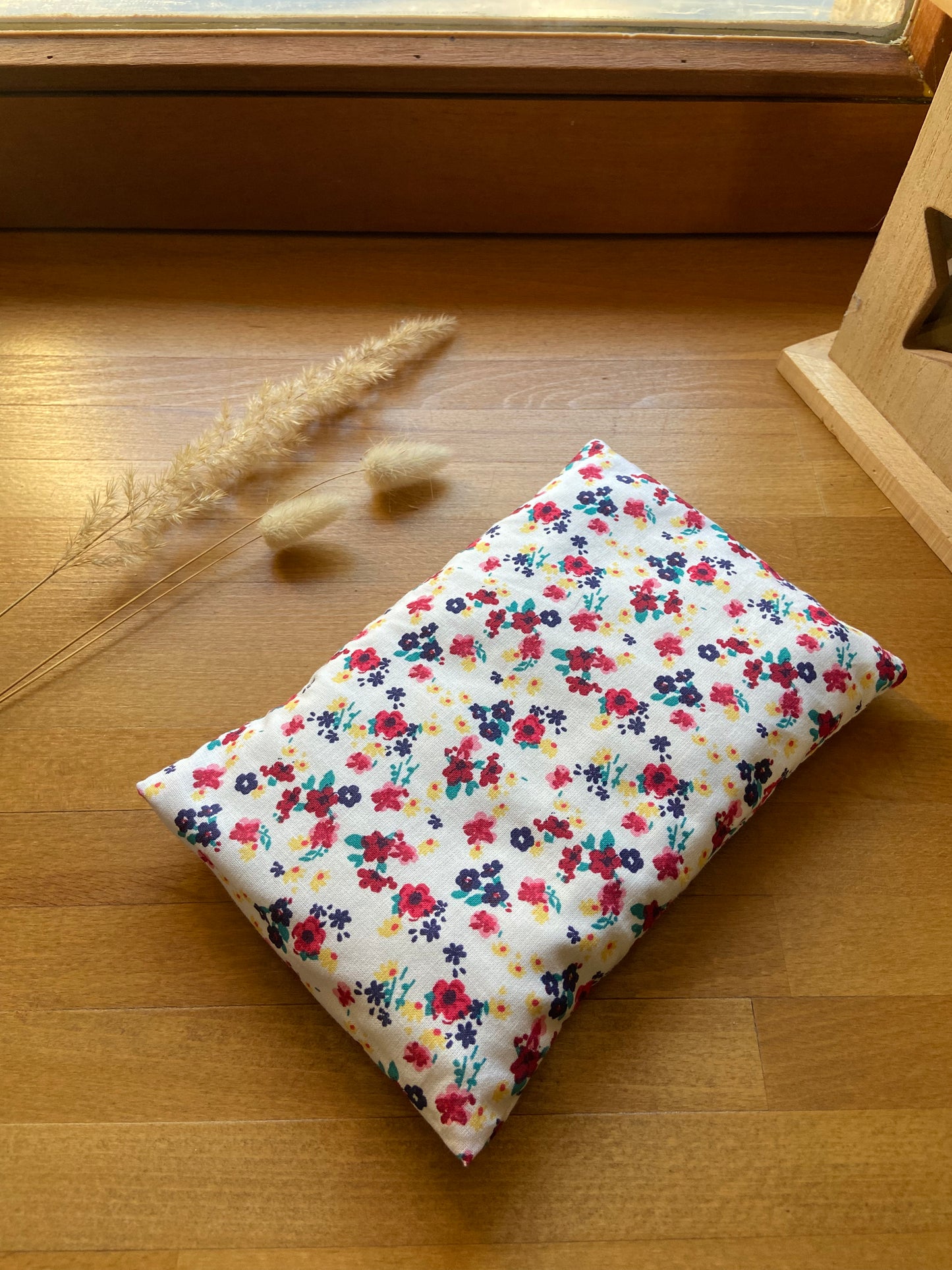 🌿 Bouillotte déhoussable en coton – Garnie de noyaux de cerise