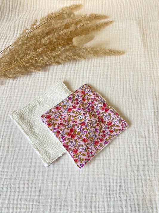 🌸 Cotons lavables en éponge bambou - lot de 6
